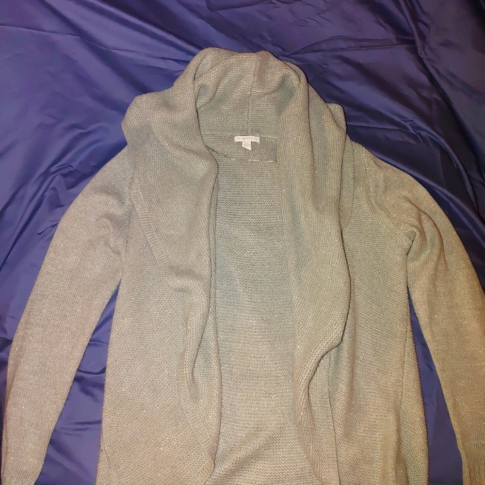 Charter Club grey silver sweater size M